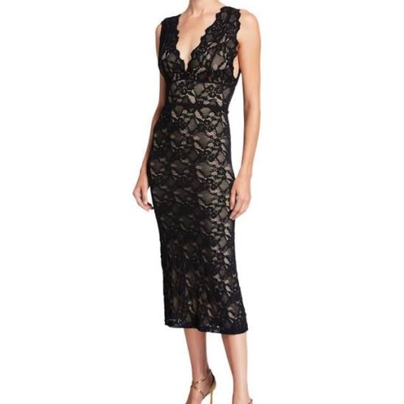 Nightcap Wisteria Lace Dress (Black XS)